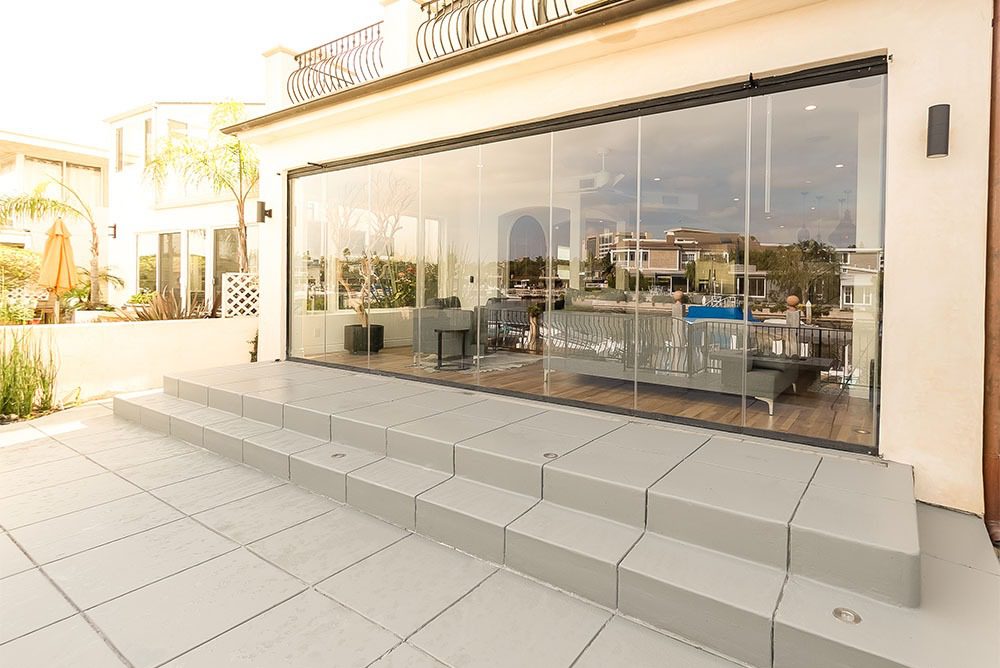 Beautiful view from inside Hermosa Beach home 
