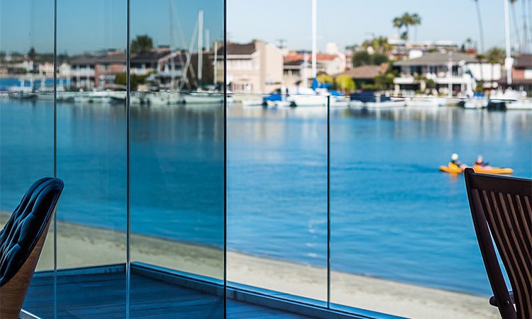 Frameless glass installed by Coverglass